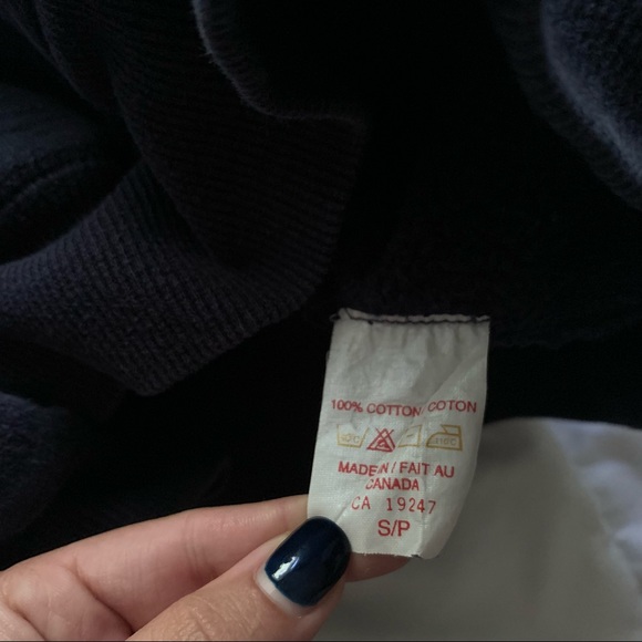 Navy Canada Salt Spring Island Hoodie Sweatshirt - Picture 3 of 4